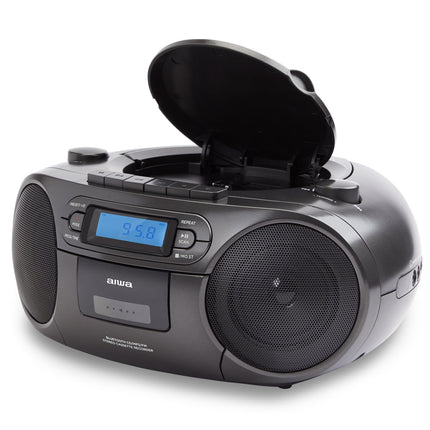 Radiomagnetofon CD/FM rádio/kazeta/USB/BT černá