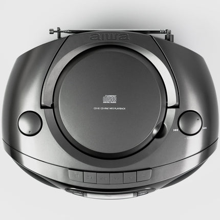 Radiomagnetofon CD/FM rádio/kazeta/USB/BT tmavě šedá
