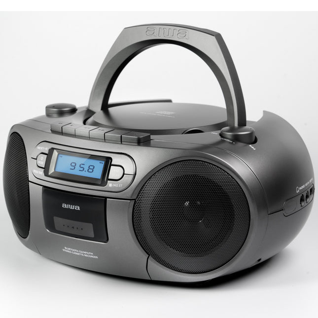 Kassettenradio CD/UKW-Radio/Kassettenband/USB/BT Dunkelgrau