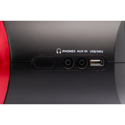Kassettenradio CD/UKW-Radio/Kassettenband/USB/BT Rot
