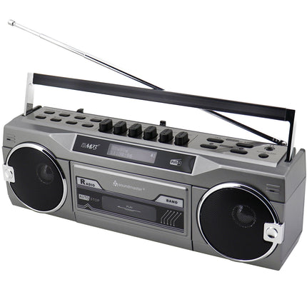 Kassettenradio Stereo Bluetooth SRR80TI Silber
