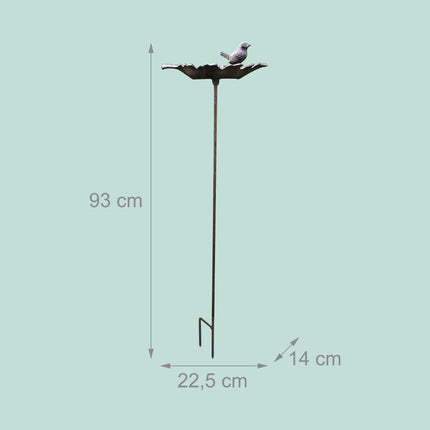 Gusseisen-Vogelbad – Stehend, Frostbeständig