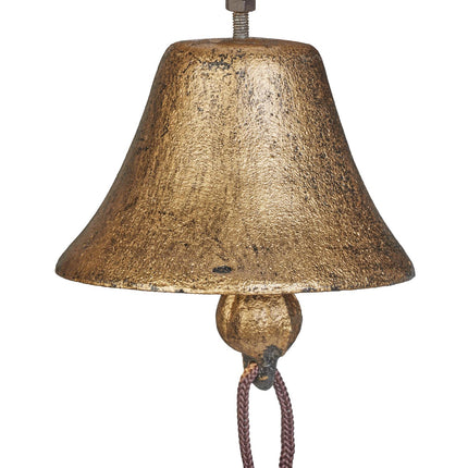 Türklingel aus Gusseisen, Gold-Finish