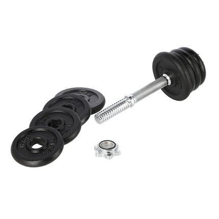 Hantel aus Gusseisen, 15 kg, Krafttraining