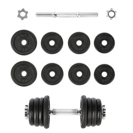 Hantel aus Gusseisen, 15 kg, Krafttraining