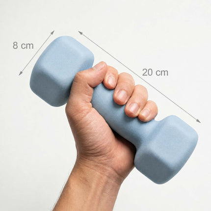 Litinové činky, pár, ergonomický úchop, protiskluzová úprava