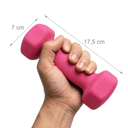 Cast Iron Dumbbells Pair with Ergonomic Grip