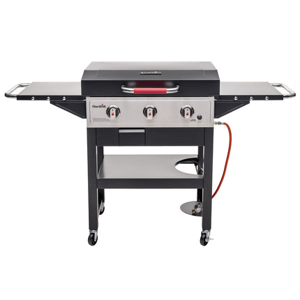 Cast Iron Griddle with Burners, 48x68 cm, Drip Tray