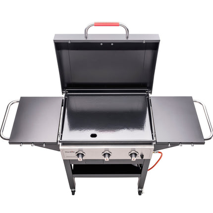 Cast Iron Griddle with Burners, 48x68 cm, Drip Tray