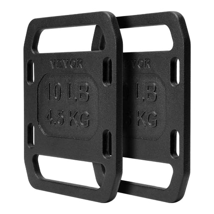 Cast Iron Ruck Plates, 2 x 10 lb Pair With Straps