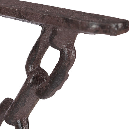 Cast Iron Shelf Brackets, Chain Design, Set of 4