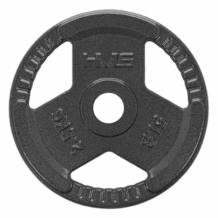 Gusseisen-Hantelscheibe 2,5 kg, ergonomische Griffe
