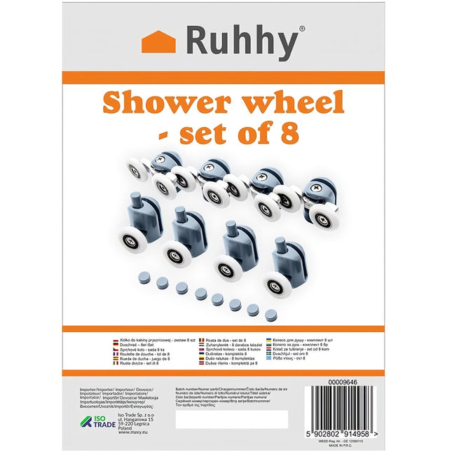 Rollen für Duschkabine, 8er-Set KK9646 