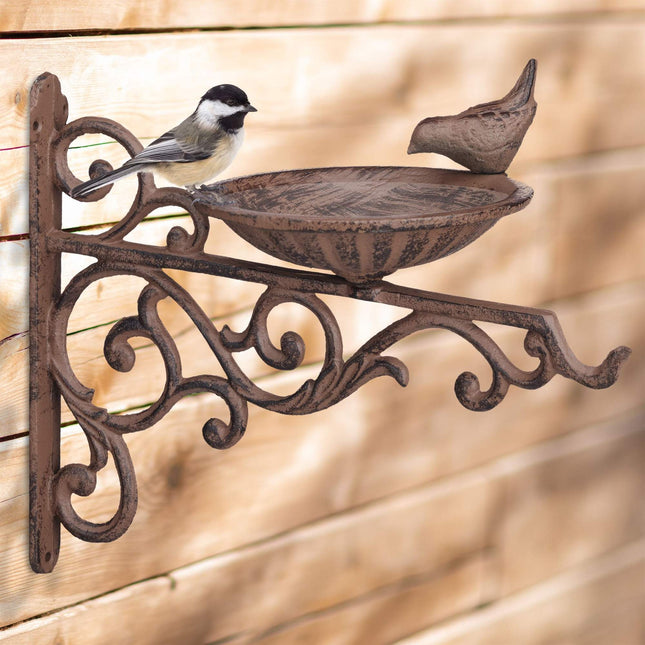 Cast iron bird bath