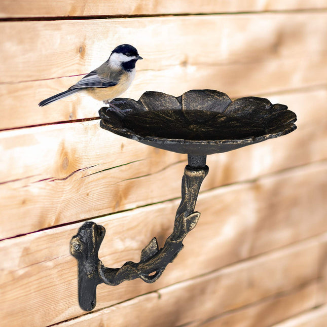 Cast iron bird bath