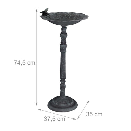 Cast iron bird bath