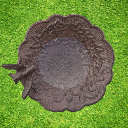 Cast iron bird bath