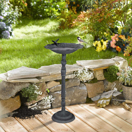 Cast iron bird bath