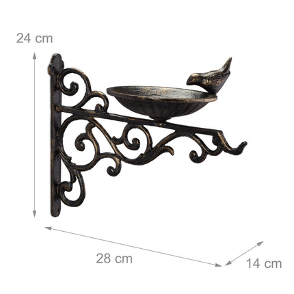 Bain d'oiseaux en fonte