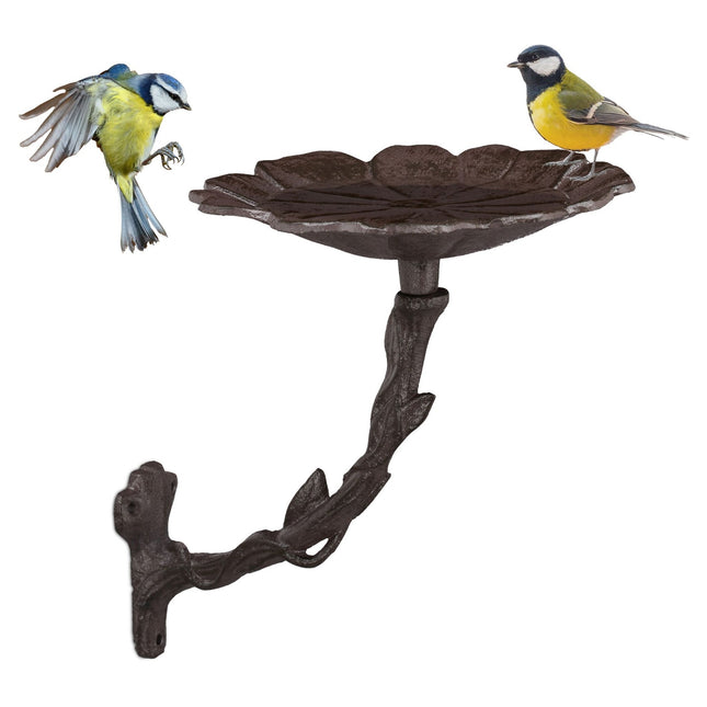 Bain d'oiseaux en fonte