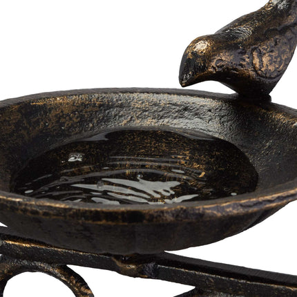 Bain d'oiseaux en fonte