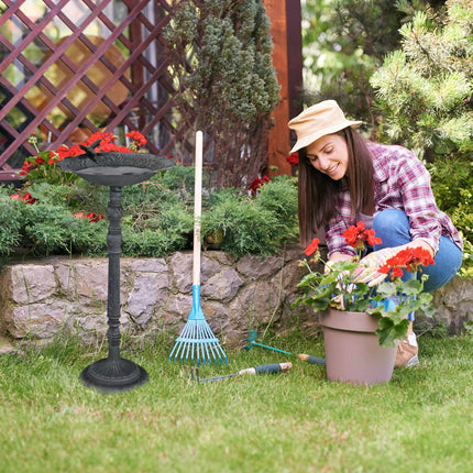 Cast iron bird bath