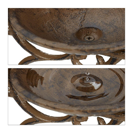 Cast iron bird bath WELCOME