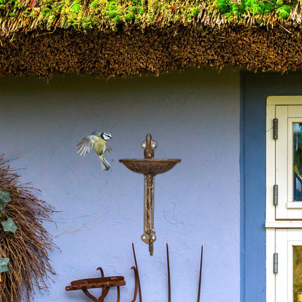 Cast iron bird bath WELCOME
