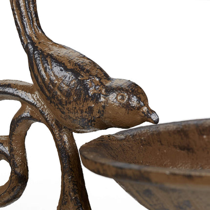 Cast iron bird bath WELCOME