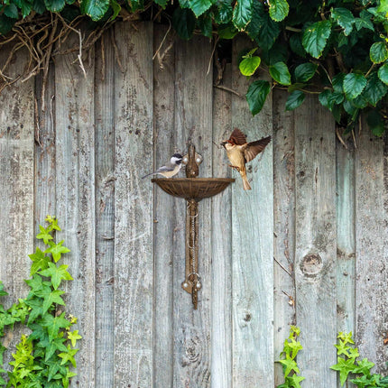 Cast iron bird bath WELCOME
