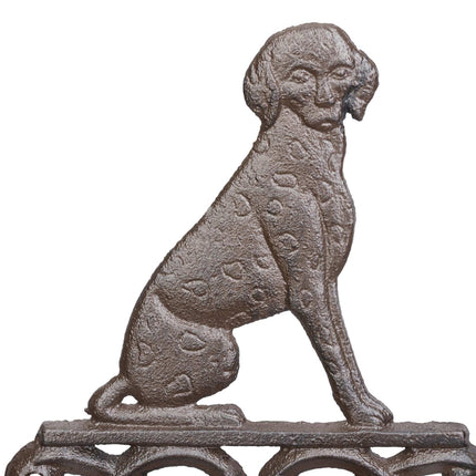 Cast iron doorbell with dog