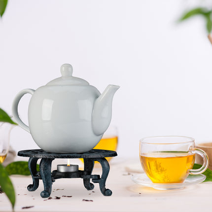Cast iron teapot