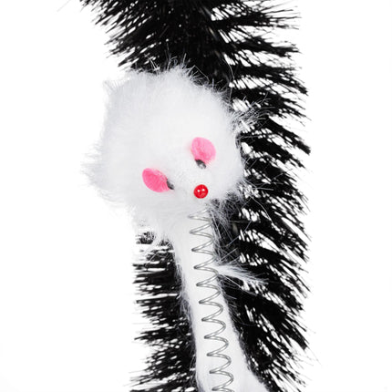 Katzenbürstenbogen mit Spielzeugmaus