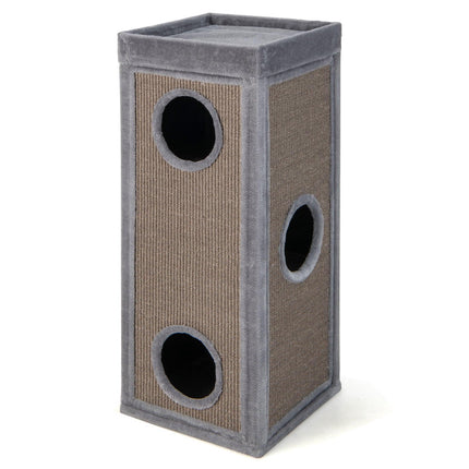 Cat Condo with 4 Levels, 99 cm, Sisal Scratch Posts