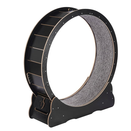 Cat Exercise Wheel, Wooden 43.3-Inch, Quiet, Carpet