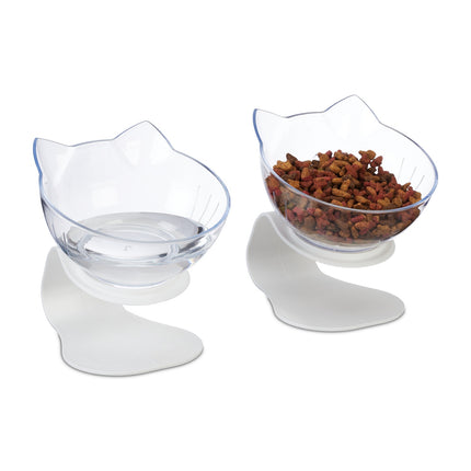 Katzennapf-Set, ergonomisches Design, rutschfest