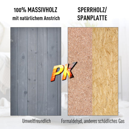 Katzenhaus oder Katzentoilette - Fichtenholz, Dachpappe