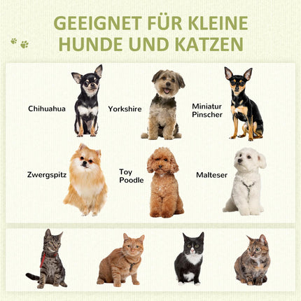 Katzen- & Hunde-Tipi-Zeltbett, Kiefer, gelbes Kissen