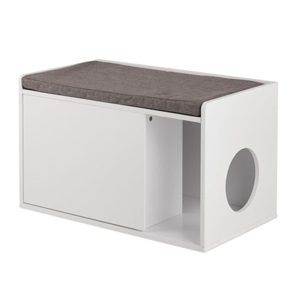 Cat Litter Box Cabinet With Bench