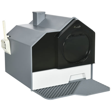 Katzentoilette mit Haube und Filter für Katzen bis 8 kg