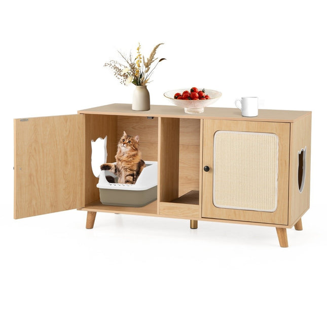 Katzentoilette mit 2 Türen, Doppelkammer-Design