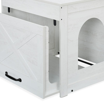 Katzenklo-Schrank mit Kratzmatte und Schublade