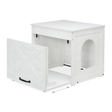 Katzenklo-Schrank mit Kratzmatte und Schublade