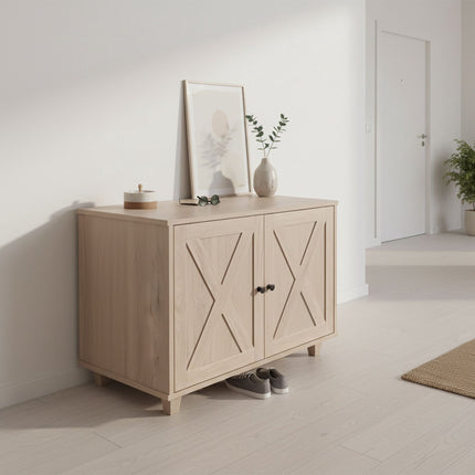 Cat Litter Cabinet with Side Entrance and Divider