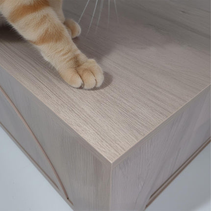Cat Litter Cabinet with Side Entrance and Divider