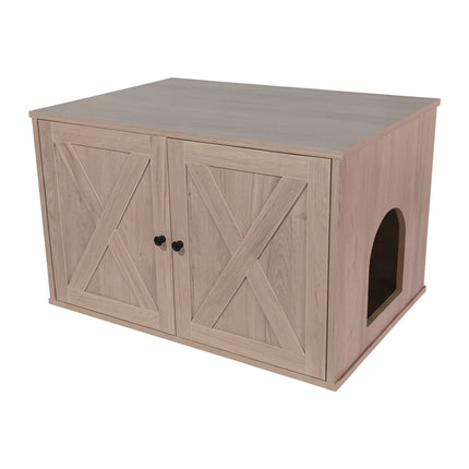Cat Litter Cabinet with Side Entrance and Divider
