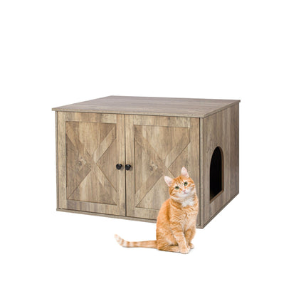 Katzentoilettenschrank mit seitlichem Eingang und Belüftung