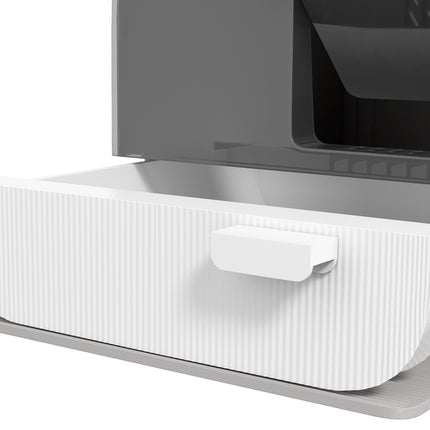 Cat box with lid and pull-out tray - Gray 5 kg