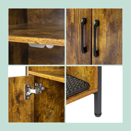 Katzentoilettenschrank mit Stauraum und Streumatte