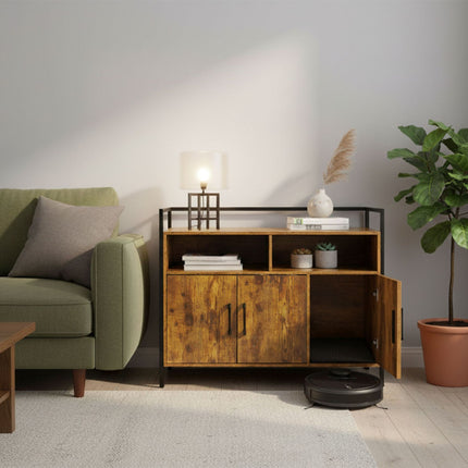 Katzentoilettenschrank mit Stauraum und Streumatte